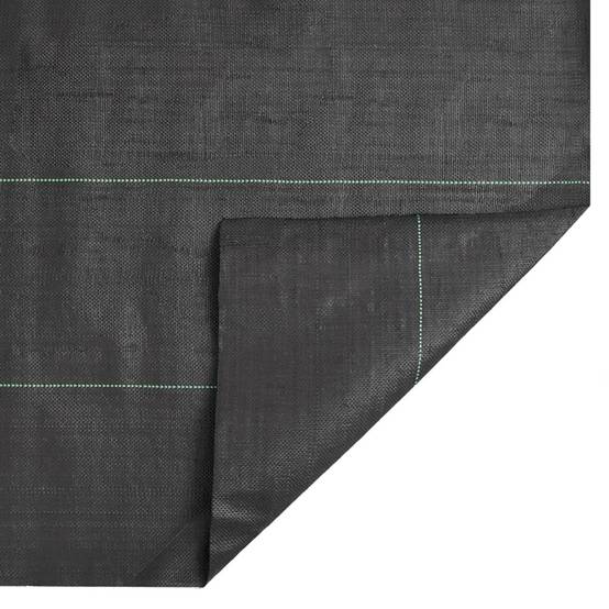 Toile Paillage Anti-Herbes 150g/m² PP Tissé pour Jardin Allée 1x100 m Noir - ComfortXL Outdoor Living - Image 7