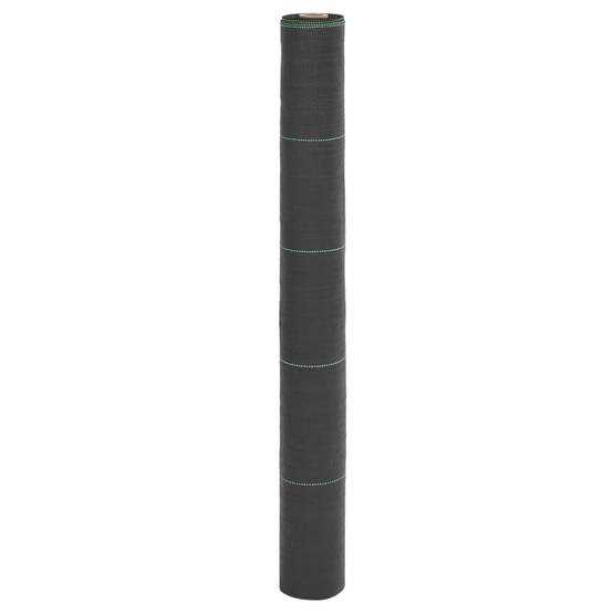 Toile Paillage Anti-Herbes 150g/m² PP Tissé pour Jardin Allée 1x100 m Noir - ComfortXL Outdoor Living - Image 1