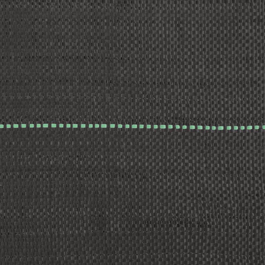 Toile Paillage Anti-Herbes 150g/m² PP Tissé pour Jardin Allée 1x100 m Noir - ComfortXL Outdoor Living - Image 5