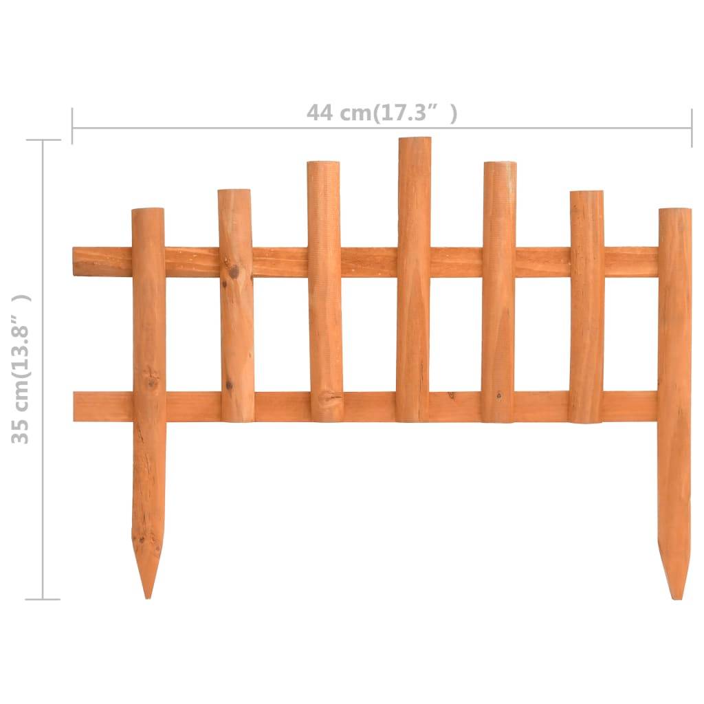 Bordure de jardin - Limite de jardin - Parterre 10 pcs Bois de sapin 4,4 m-JU300 - Image 6