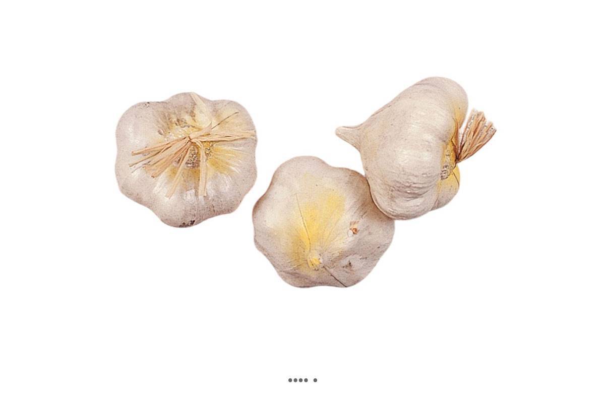 Artificielles - tête d ail artificiel en lot de 3 en Plastique soufflé H 70x50 mm - Imagen 1