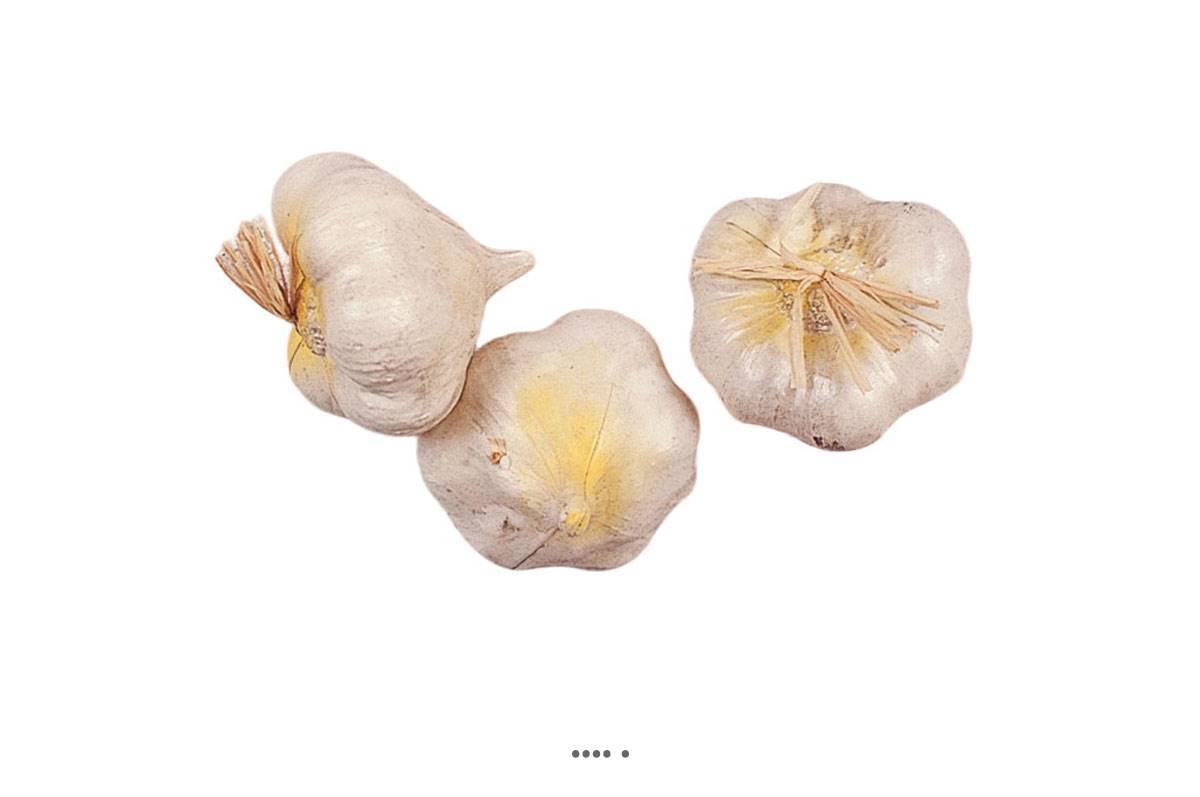 Artificielles - tête d ail artificiel en lot de 3 en Plastique soufflé H 70x50 mm - Imagen 2