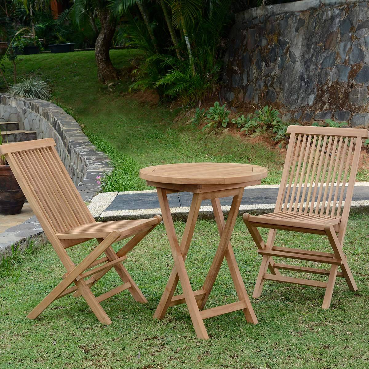 Salon de jardin en teck massif Lisbonne, 2 places - TECK'Attitude - Image 7