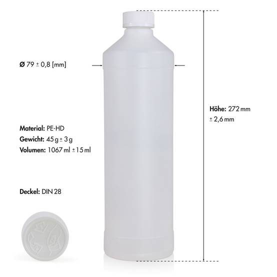 Péroxyde d'hydrogène 11,9 % Höfer Chemie® en bouteille de 1 L x 6 - Image 6