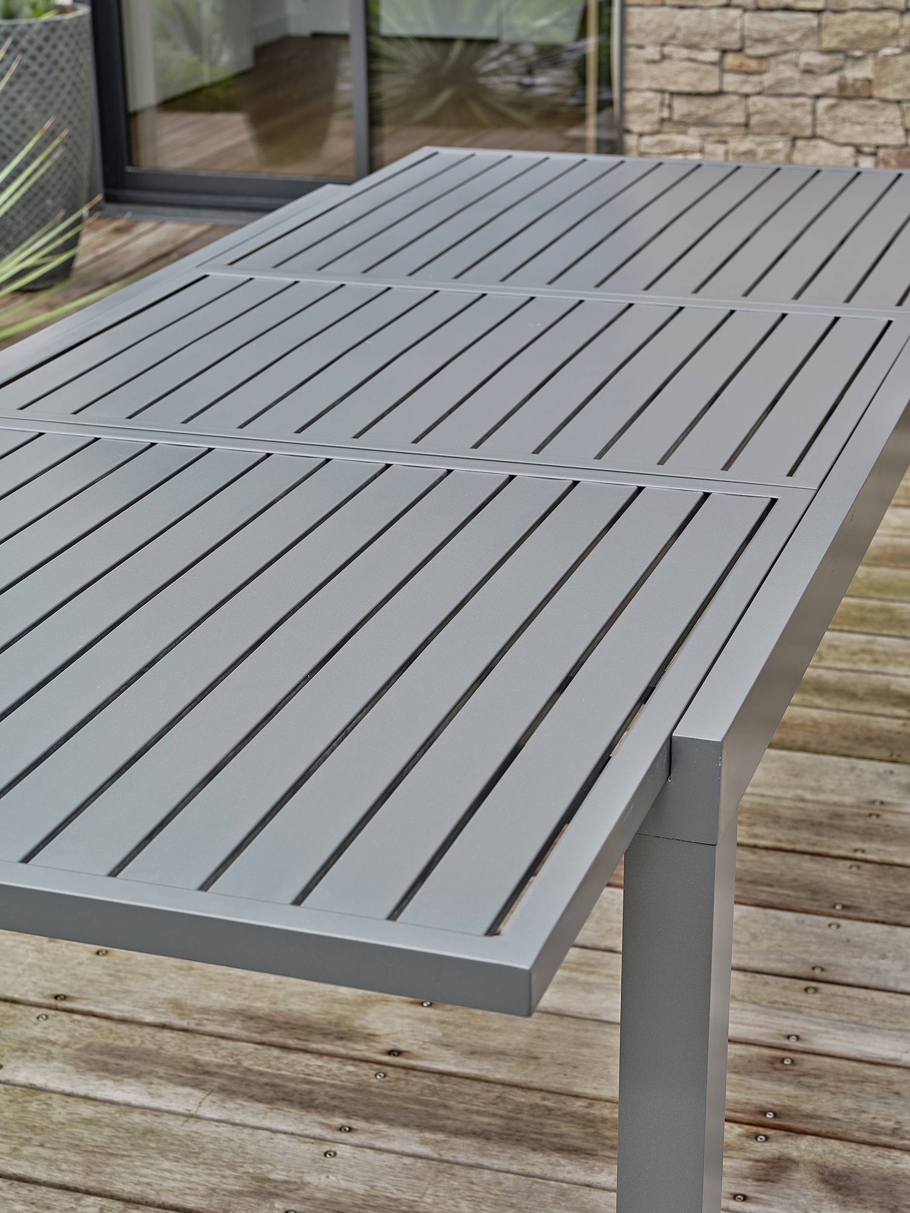 Ensemble repas de jardin ORSINO 6 places - GRIS ANTHRACITE - REMARQUABLE - Image 4