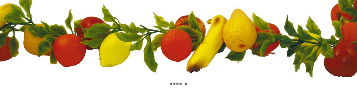 Artificielles - Guirlande de fruits assortis artificiels en Plastique soufflé L 2 m - Imagen 2