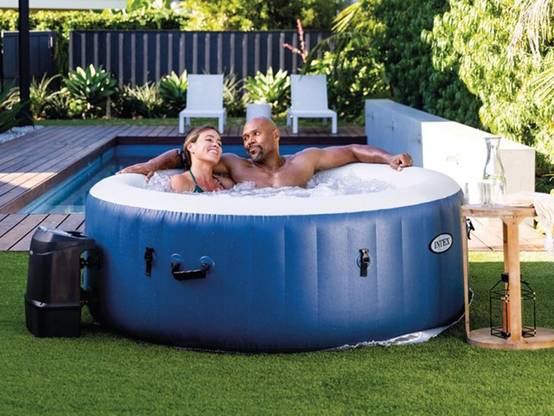 Spa gonflable PureSpa Blue One rond Bulles 2/4 places - Intex - Image 3