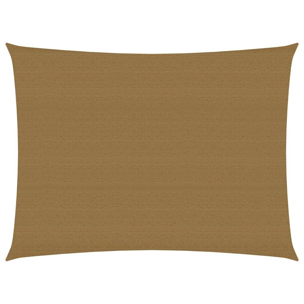 Helloshop26 - Voile toile d'ombrage parasol 160 g/m² taupe 2,5 x 4 m PEHD - Imagen 1