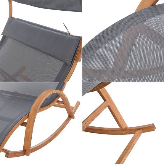 KESSER Fauteuil à Bascule pour l'intérieur et l'extérieur - Charge maximale : 120 kg - Fauteuil de Relaxation avec Pieds antidérapants - Résistant aux intempéries (Taupe, XXL Chillexer Pro KESSER Fauteuil à Bascule pour l'intérieur et l'extérieur - Charge maximale : 120 kg - Fauteuil de Relaxation avec Pieds antidérapants - Résistant aux intempéries (Taupe, XXL Chillexer Pro