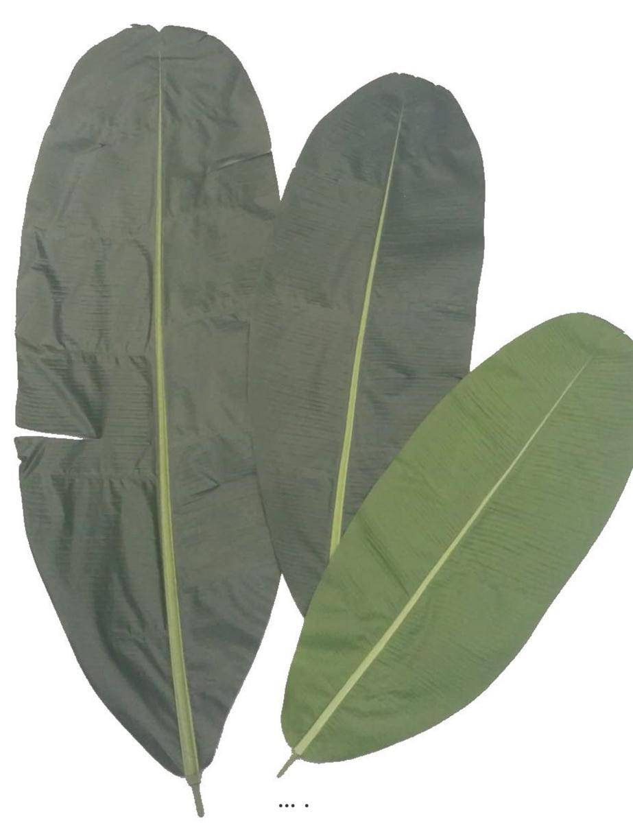 Artificielles - Feuille de bananier artificielle en tergal superbe 115 cm - dimhaut: H 110 cm - Imagen 2
