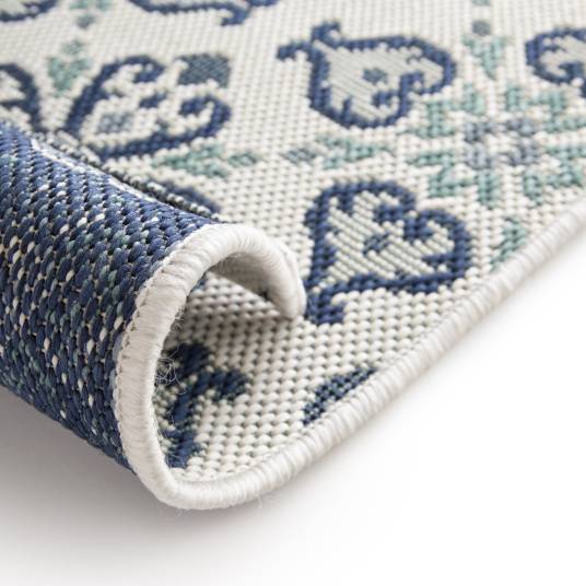 Decoweb - Tapis d'extérieur et intérieur - Louisette - Bleu et vert - 120 x 170 cm - Decoweb - Imagen 5