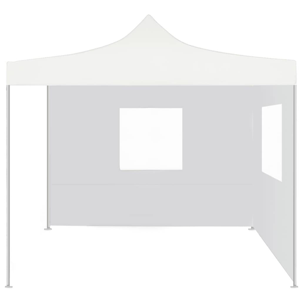 ComfortXL - Tente Pliante Acier avec 2 Parois Latérales Anti-UV pour Stand Marché Blanc 3x3m – ComfortXL Outdoor Living - Image 2