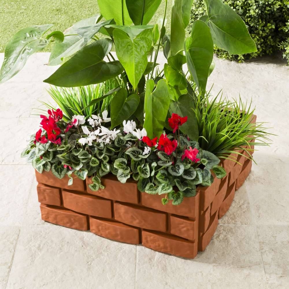 Terre Jardin - Bordures de jardin imitation brique - lot de 24 - Imagen 5