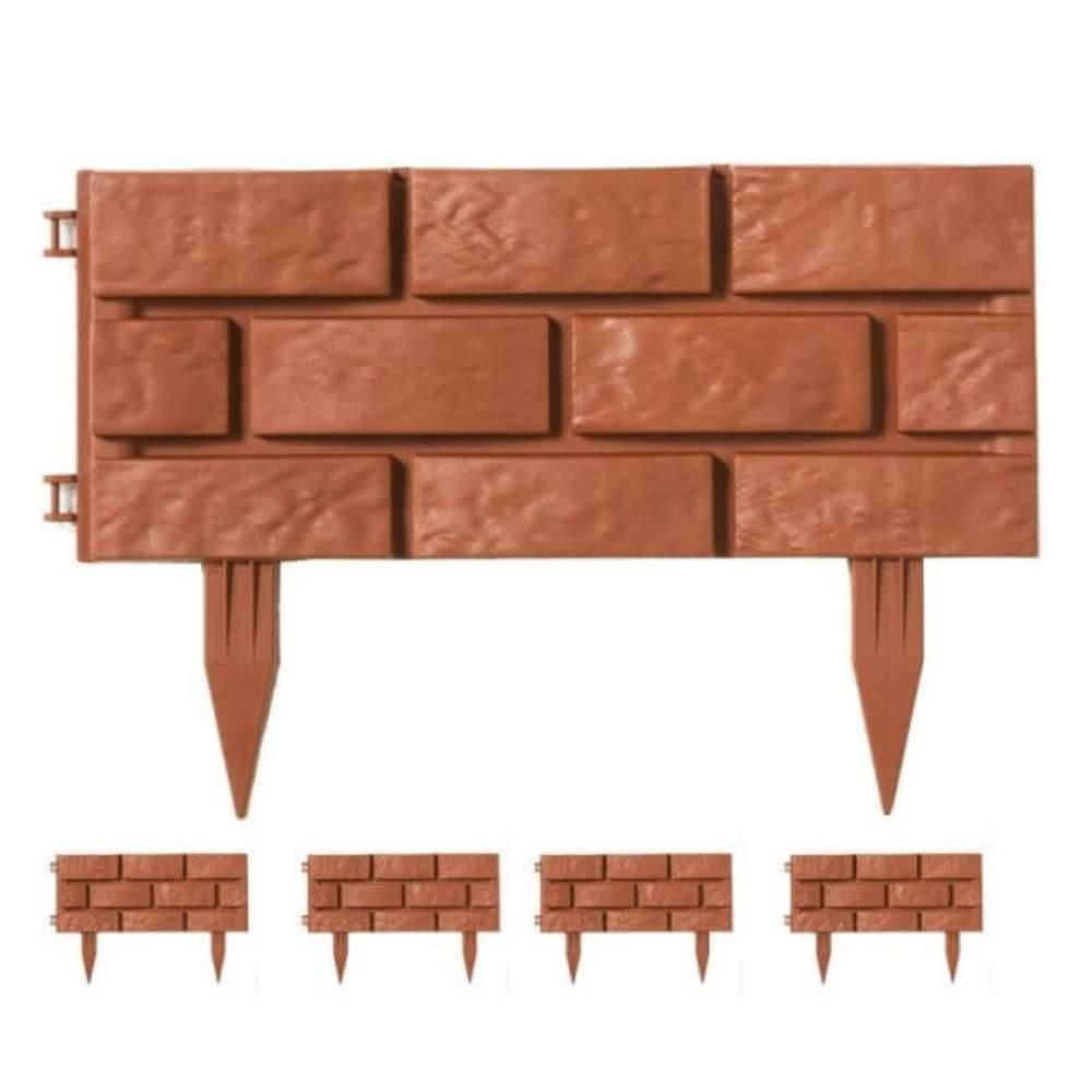 Terre Jardin - Bordures de jardin imitation brique - lot de 24 - Imagen 1