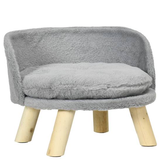 Lit pour chien chat, coussin doux lavable, bord protecteur,40,5x40,5x33cm - Image 1