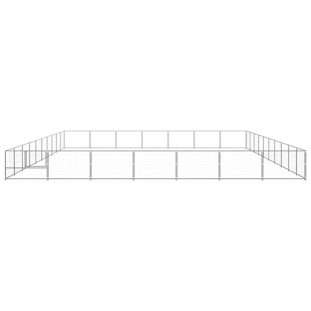 Vidaxl - Chenil Argenté 70 m² Acier vidaXL 3082186 - Imagen 6