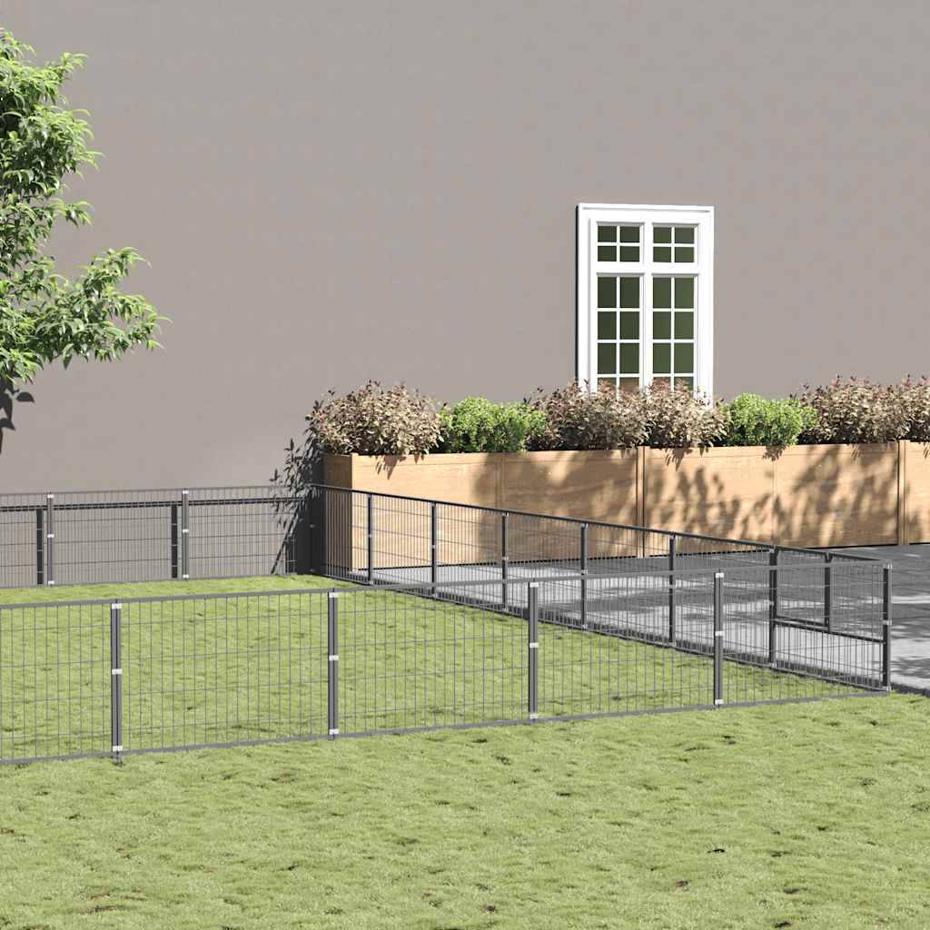 Vidaxl - Chenil Argenté 70 m² Acier vidaXL 3082186 - Imagen 1