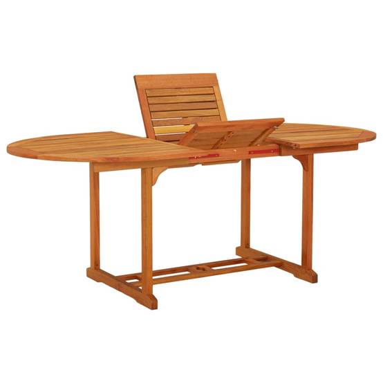 ComfortXL - Table de Jardin Extensible 150 à 200cm en Bois d'Eucalyptus Massif avec Trou de Parasol – ComfortXL Outdoor Living - Image 9