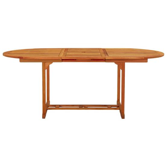 ComfortXL - Table de Jardin Extensible 150 à 200cm en Bois d'Eucalyptus Massif avec Trou de Parasol – ComfortXL Outdoor Living - Image 2