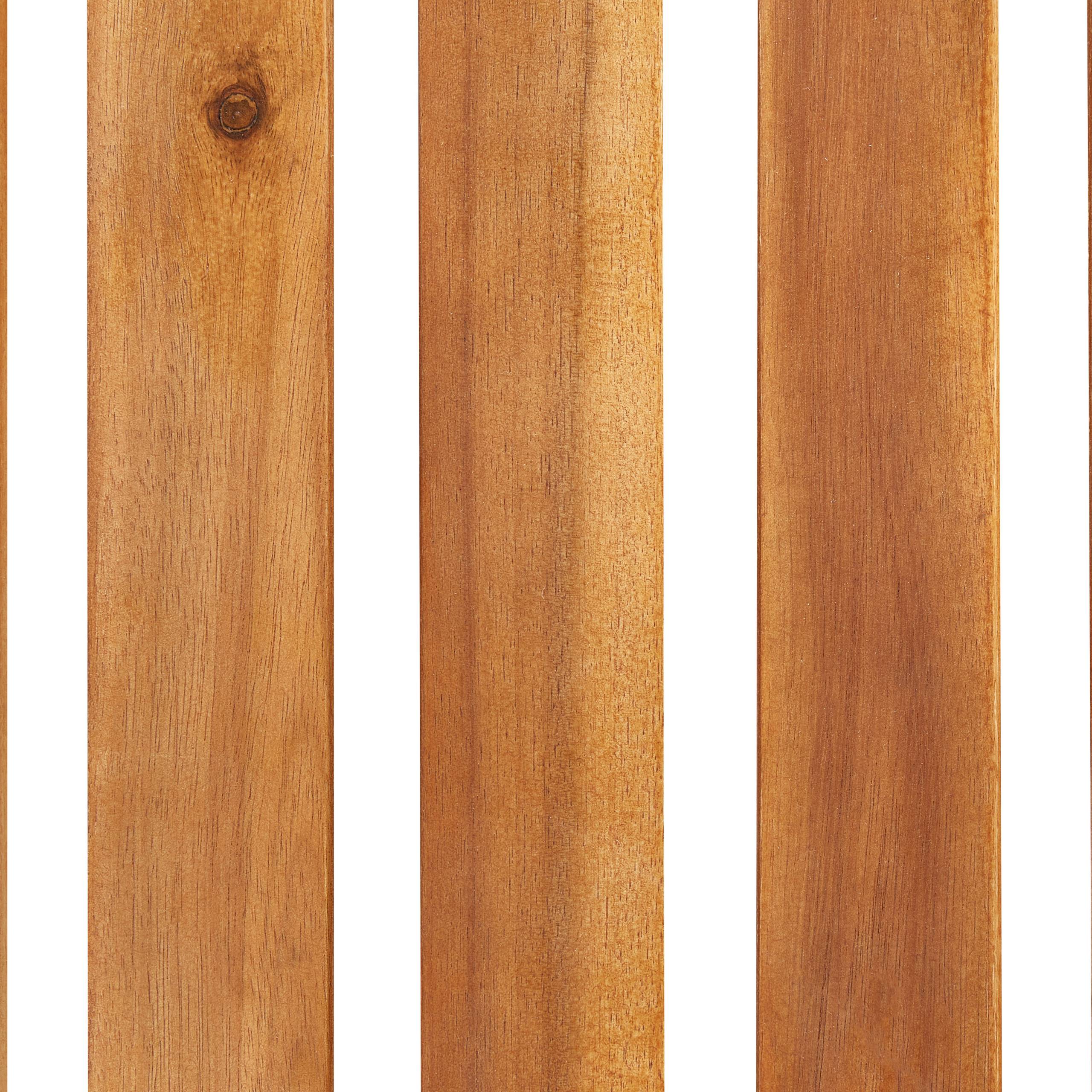 Chaise Longue en Bois Acacia Clair Transat Extérieur Pliable et Dossier Réglable Inclinable - Image 9