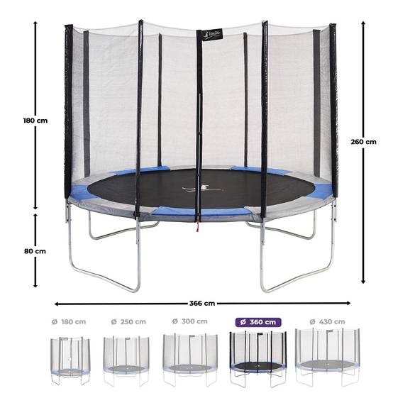 Kangui - Trampoline rond Ø 360cm avec filet de sécurité - RALLI 360 Kangui - Imagen 3