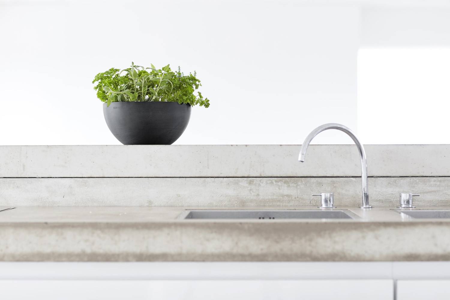 Ecopots - Pot Rond Brussels 25 Gris Foncé - Ø 25 x H. 12 cm - 3,6 L ECOPOTS - Imagen 3