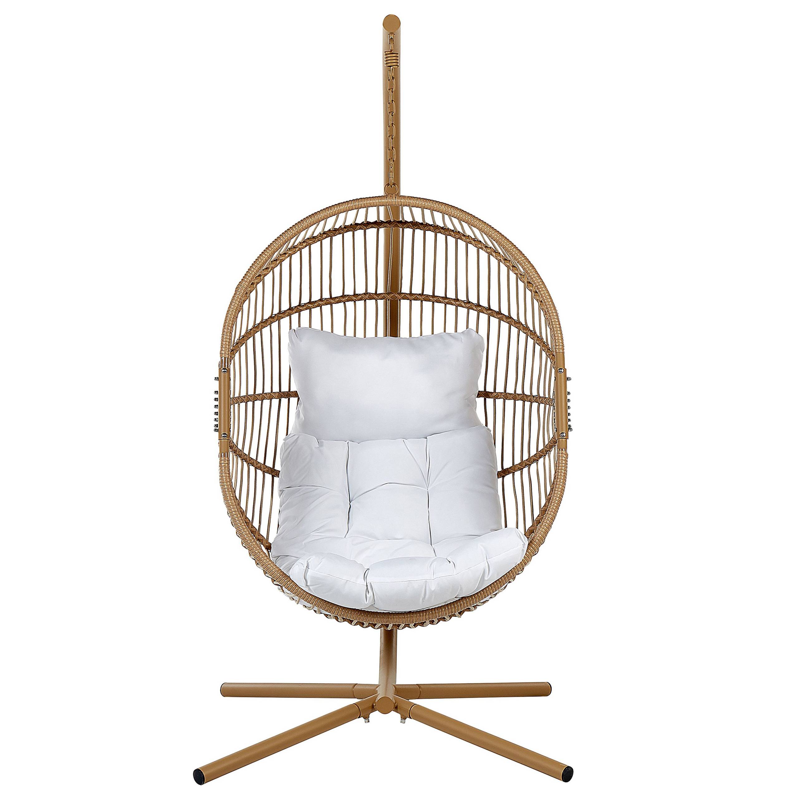 Beliani - Chaise porte-à-faux Polyrotin Beige ACRI - Beliani - Imagen 4