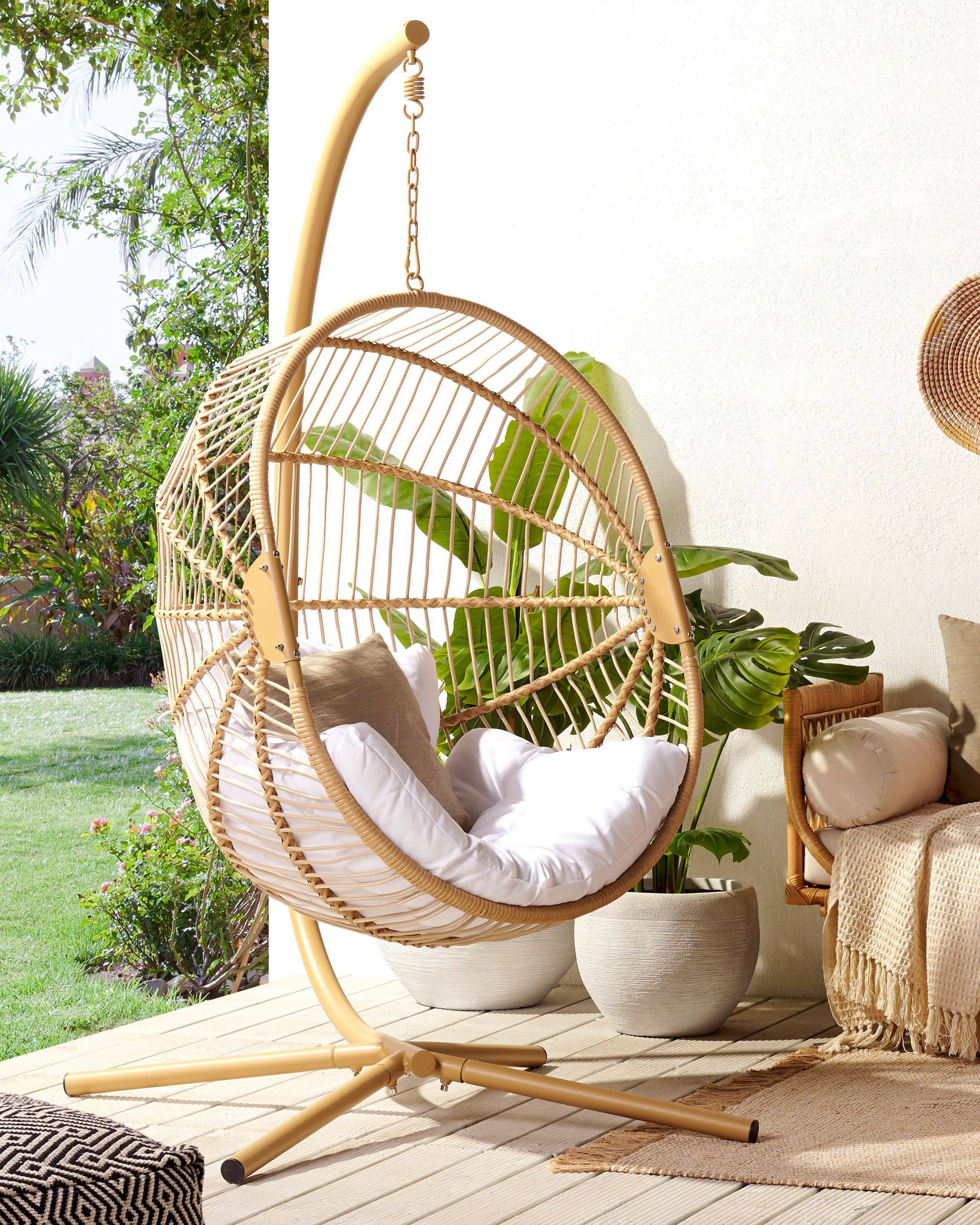 Beliani - Chaise porte-à-faux Polyrotin Beige ACRI - Beliani - Imagen 1