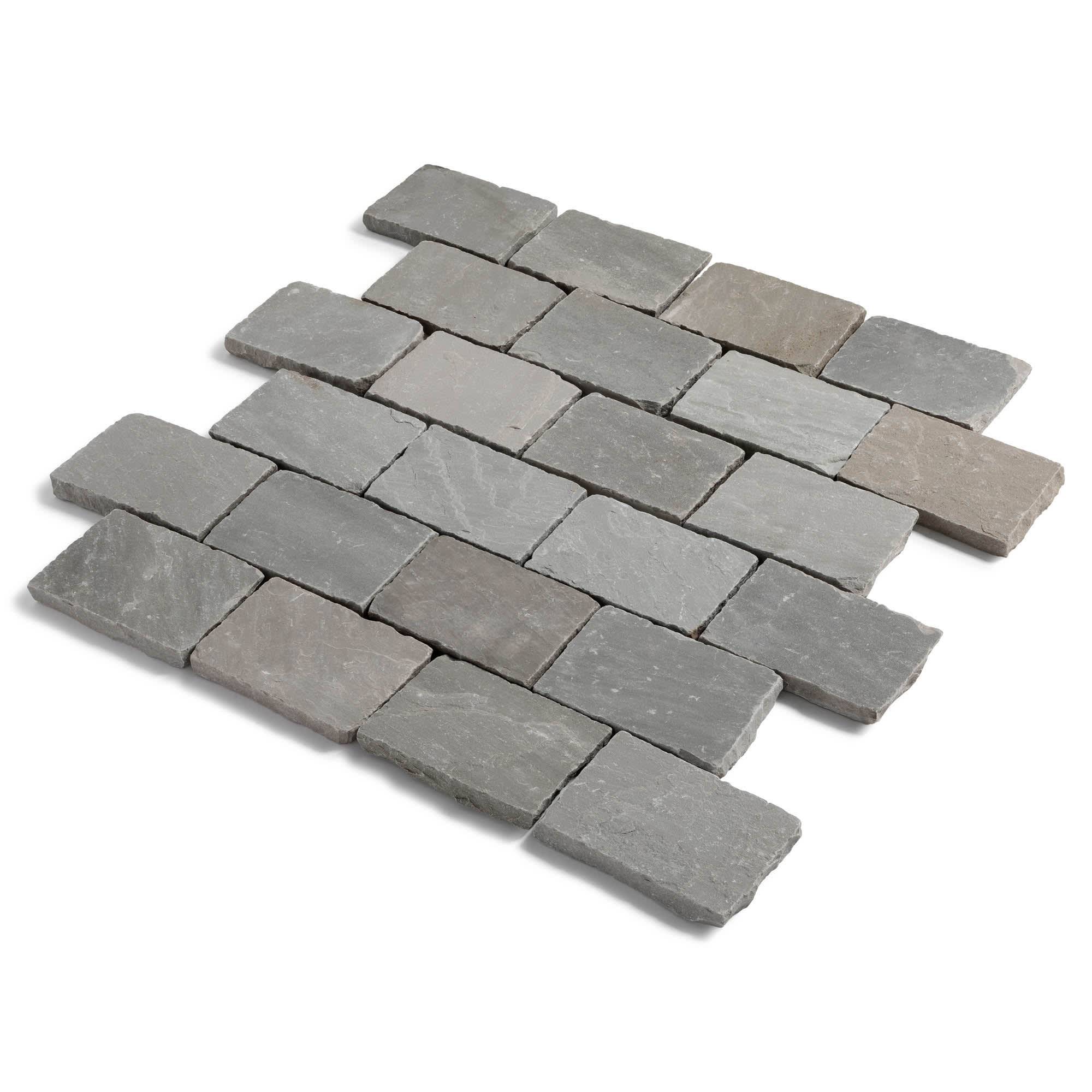 RO'MA Nature - Pavé Grès Kandla Gris 20x14x2-2,5 cm (vendu au m² - 30 pavés/m²) - RO'MA NATURE - Image 4