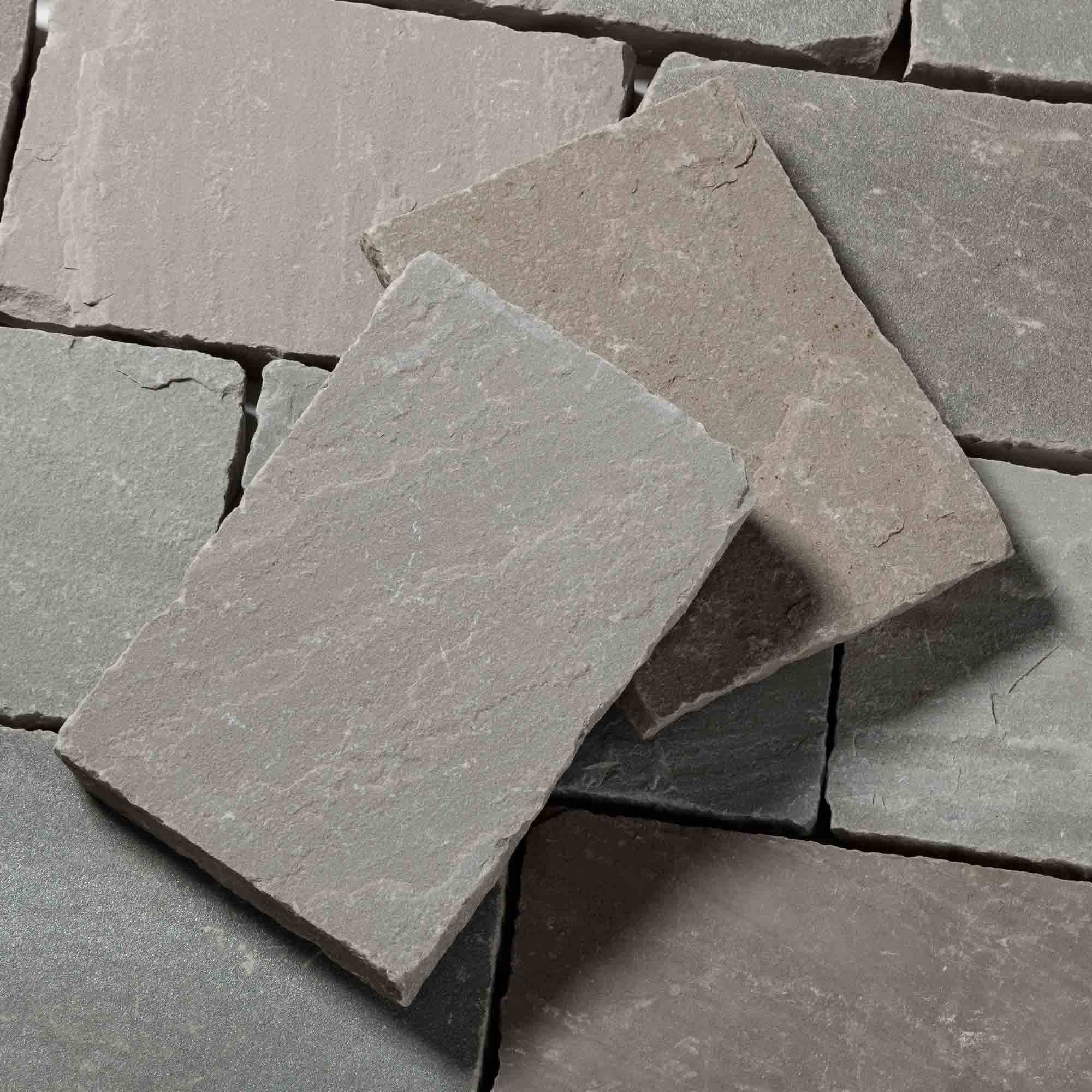 RO'MA Nature - Pavé Grès Kandla Gris 20x14x2-2,5 cm (vendu au m² - 30 pavés/m²) - RO'MA NATURE - Image 3