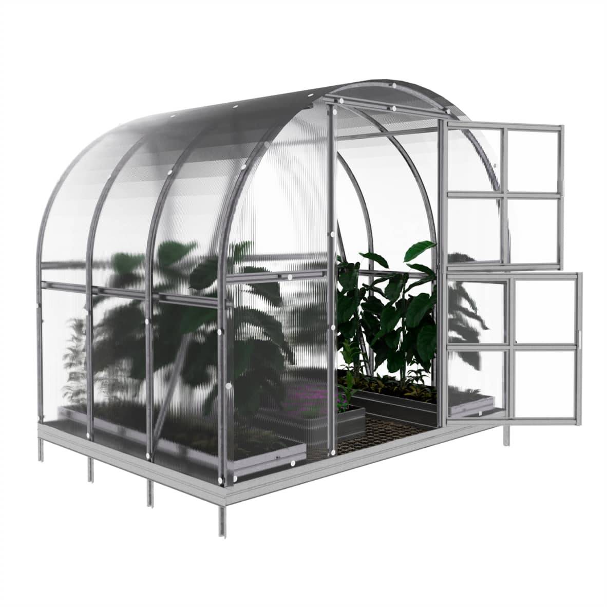 Serre KLASIKA ARCH 3 x 2 m (6 m²), 6 mm avec revêtement en polycarbonate - Image 3