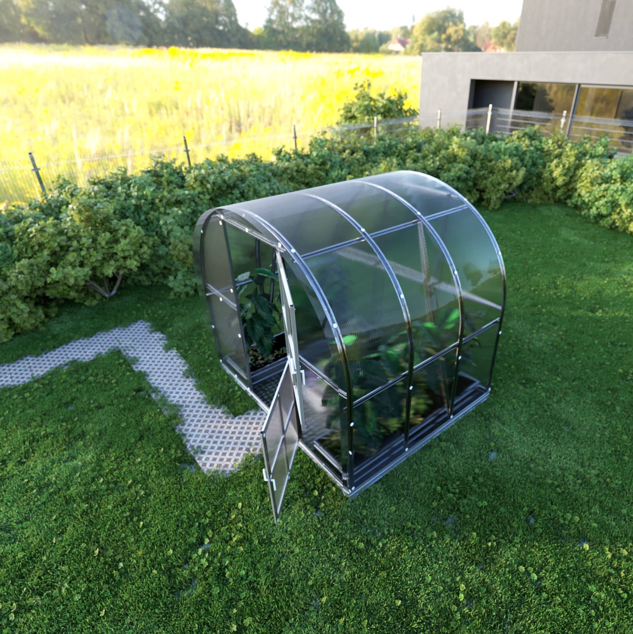 Serre KLASIKA ARCH 3 x 2 m (6 m²), 6 mm avec revêtement en polycarbonate - Image 1