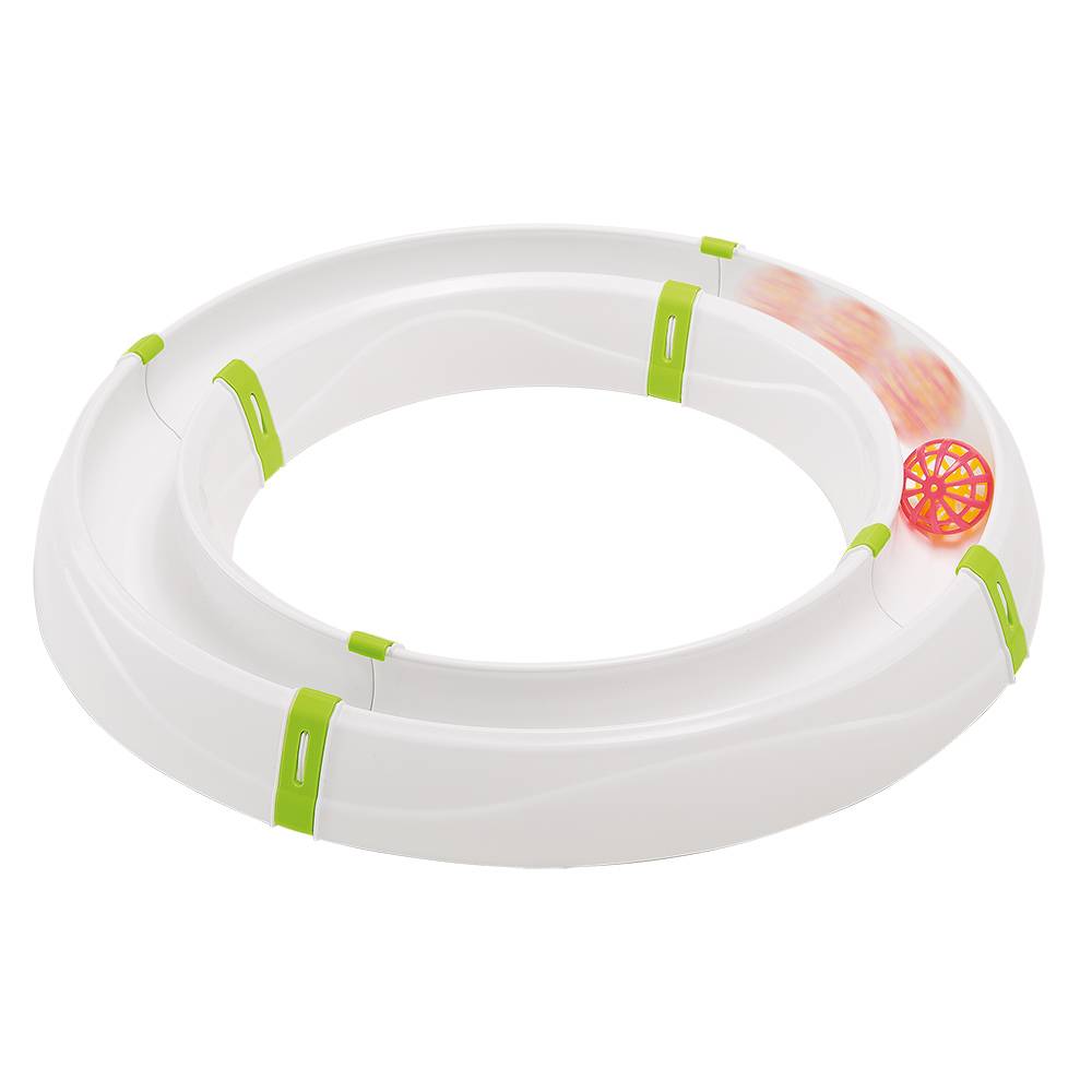 Ferplast - Jouet pour Chats MAGIC CIRCLE, Circuit Modulable, Boule Colorée Incluse - Image 1