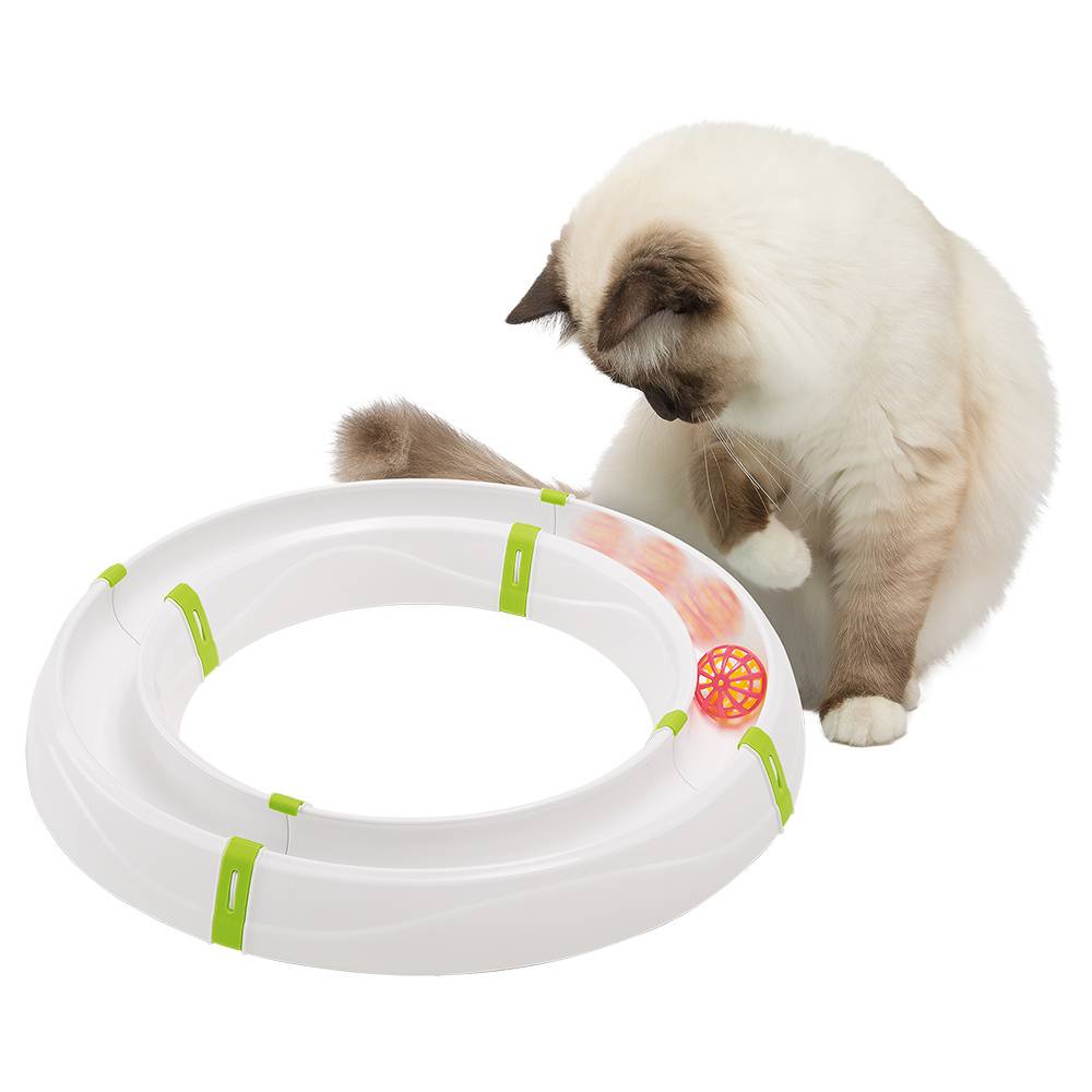 Ferplast - Jouet pour Chats MAGIC CIRCLE, Circuit Modulable, Boule Colorée Incluse - Image 3