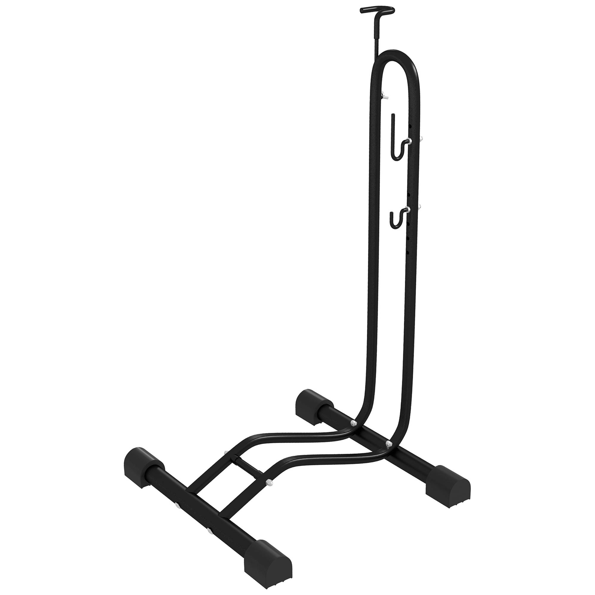 Support de vélo vertical/horizontal pour vélos 24-29 pouces (700c), 41 x 41 x 76-121 cm, acier, noir - Image 2