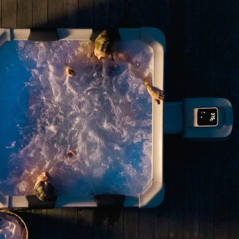 Spa rigide OSLO 6 personnes – 160×160×65 cm, 850 L, 120 jets + 8 hydrojets, LED, UV, Wi-Fi, Plug & Play – MSPA - Image 9