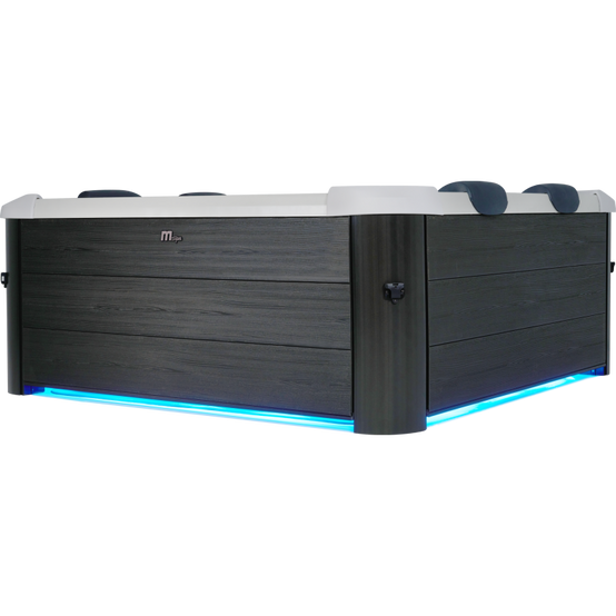 Spa rigide OSLO 6 personnes – 160×160×65 cm, 850 L, 120 jets + 8 hydrojets, LED, UV, Wi-Fi, Plug & Play – MSPA - Image 2