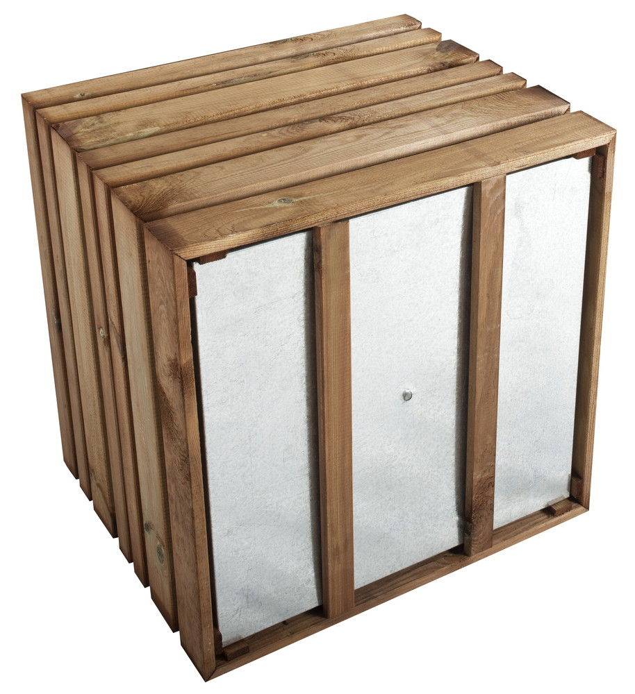 Jardipolys - Bac bois autoclave LIGN Z en pin - 143 L - 60 x 60 cm - teinté marron Jardipolys - Imagen 2
