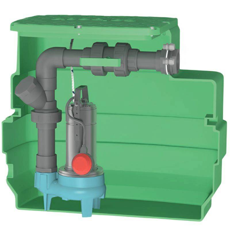 Station de relevage d'eaux claires et chargées 230L Calpeda CAL230GQSM508 0,55 KW - Monophasé 220V - Jusqu'à 24 M3/H - Image 1