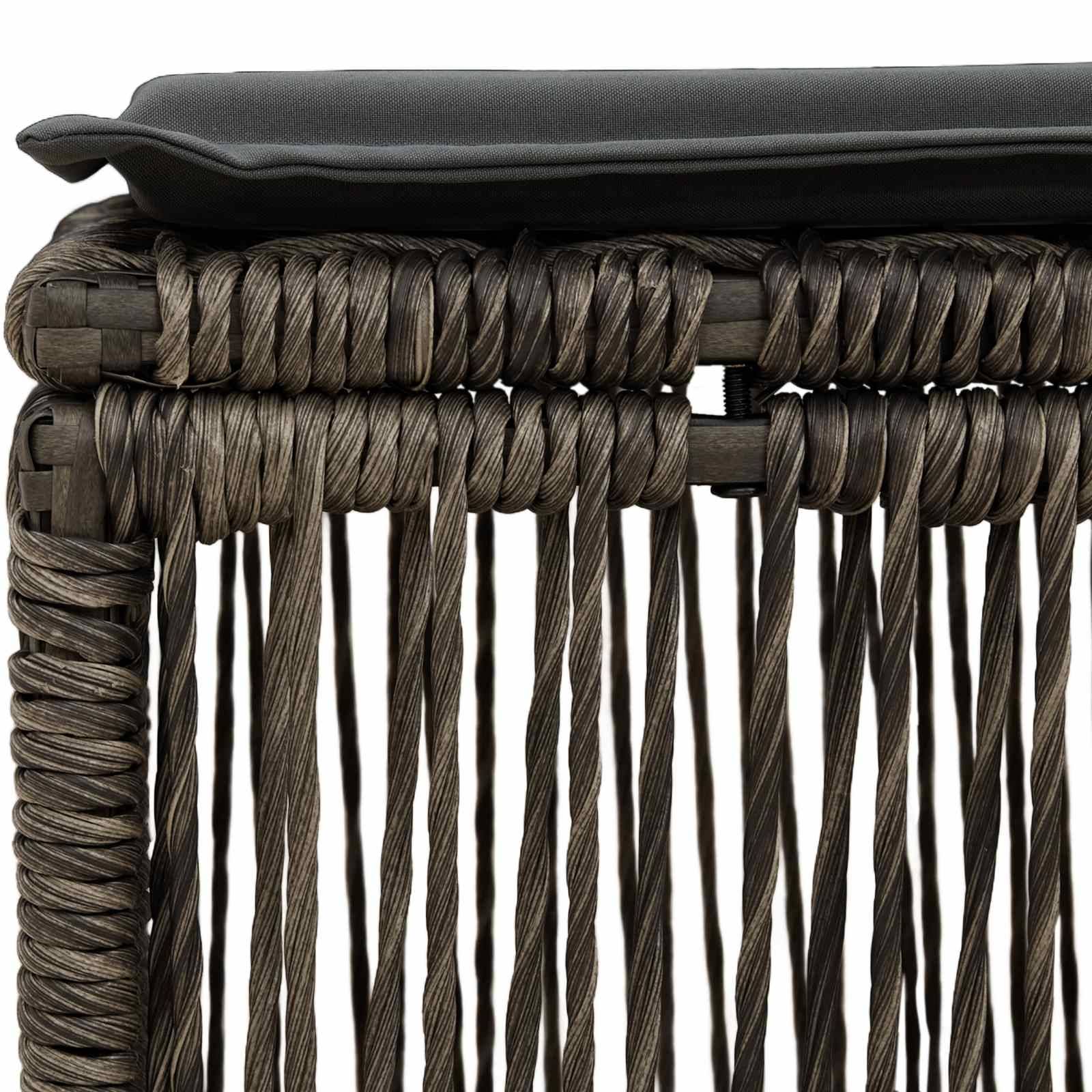 Vidaxl - Tabouret Gris polyrotin vidaXL 42026723 - Image 7