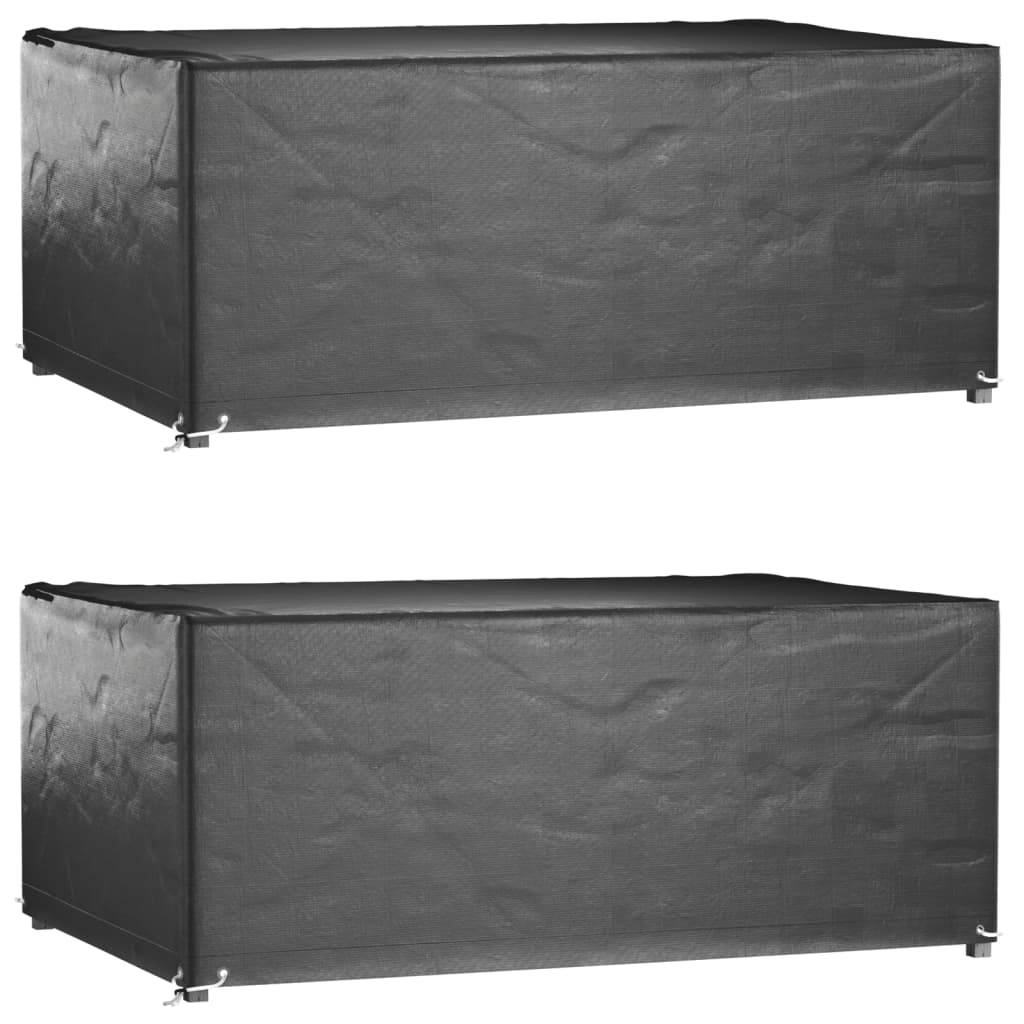 Vidaxl - Housses salon de jardin2pcs 8œillets 180x122x75cm rectangulaire vidaXL 3155347 - Image 1