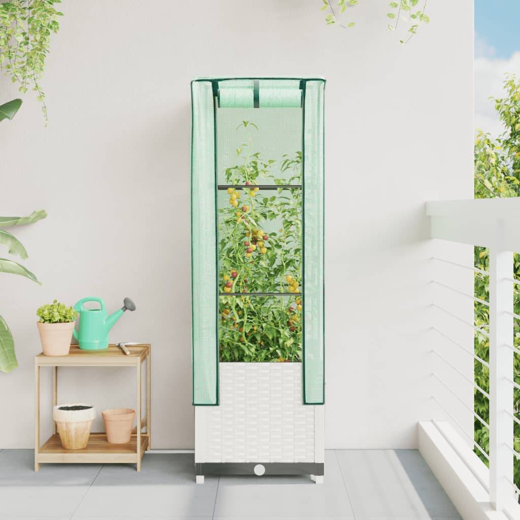 Prolenta Premium - Jardinière polypropylène blanc 40 x 40 x 38 cm - Prolenta premium p333.4 - Image 3
