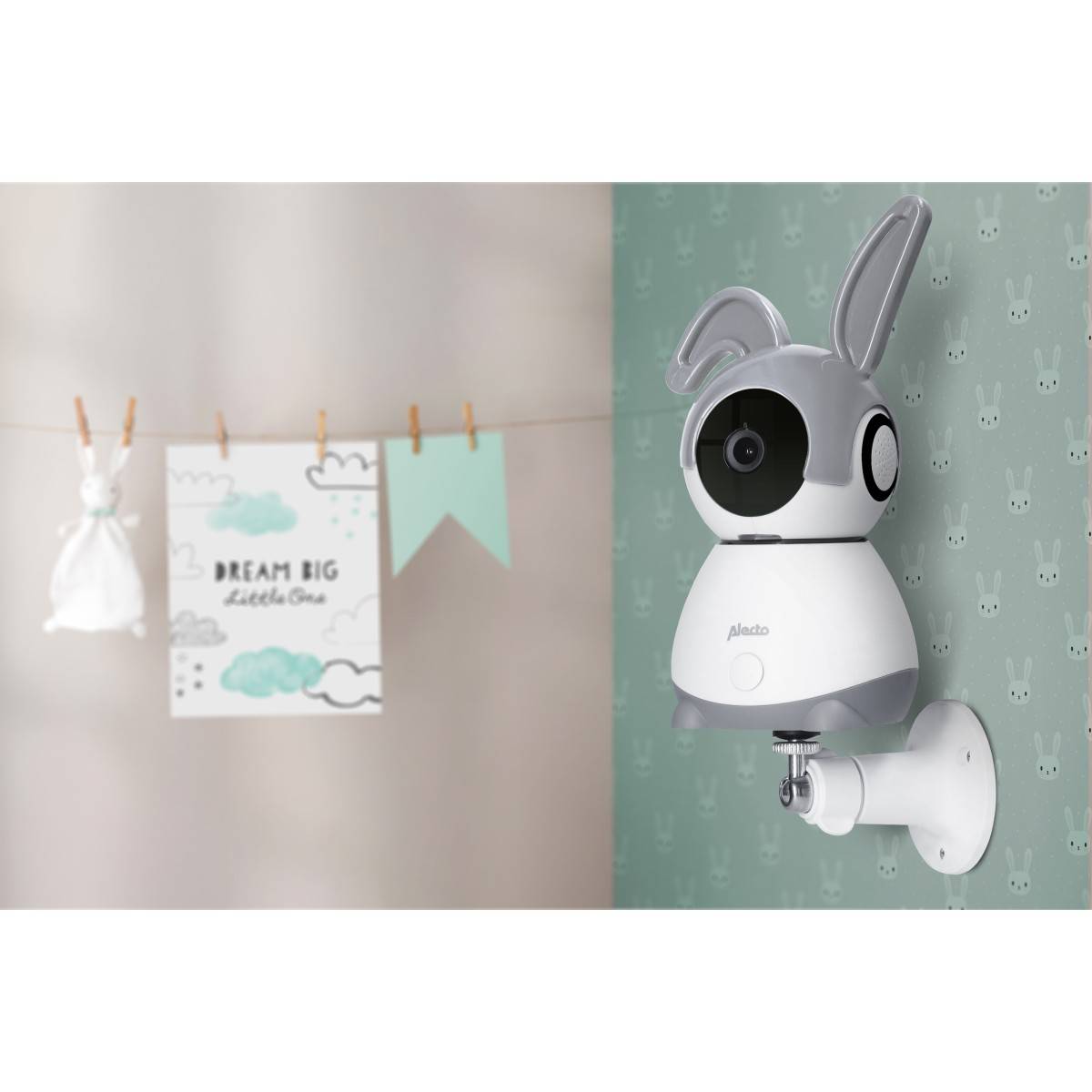 Babyphone Wi-Fi Caméra Full HD 1080p orientable Vision Nocturne Interphone Alertes Alecto - Image 5