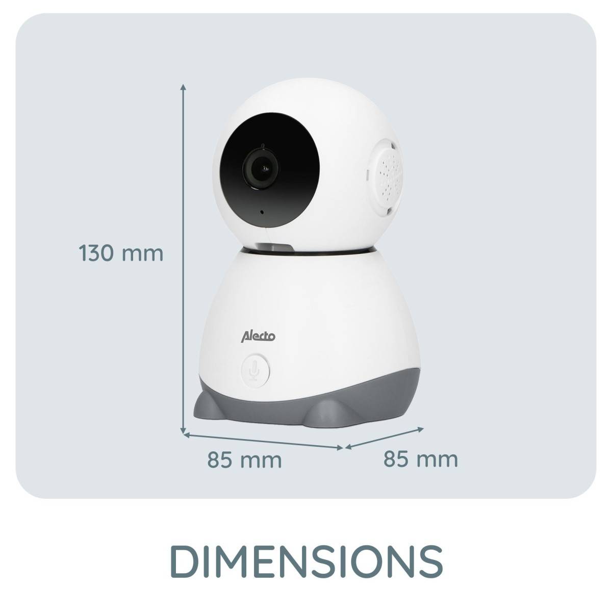 Babyphone Wi-Fi Caméra Full HD 1080p orientable Vision Nocturne Interphone Alertes Alecto - Image 8