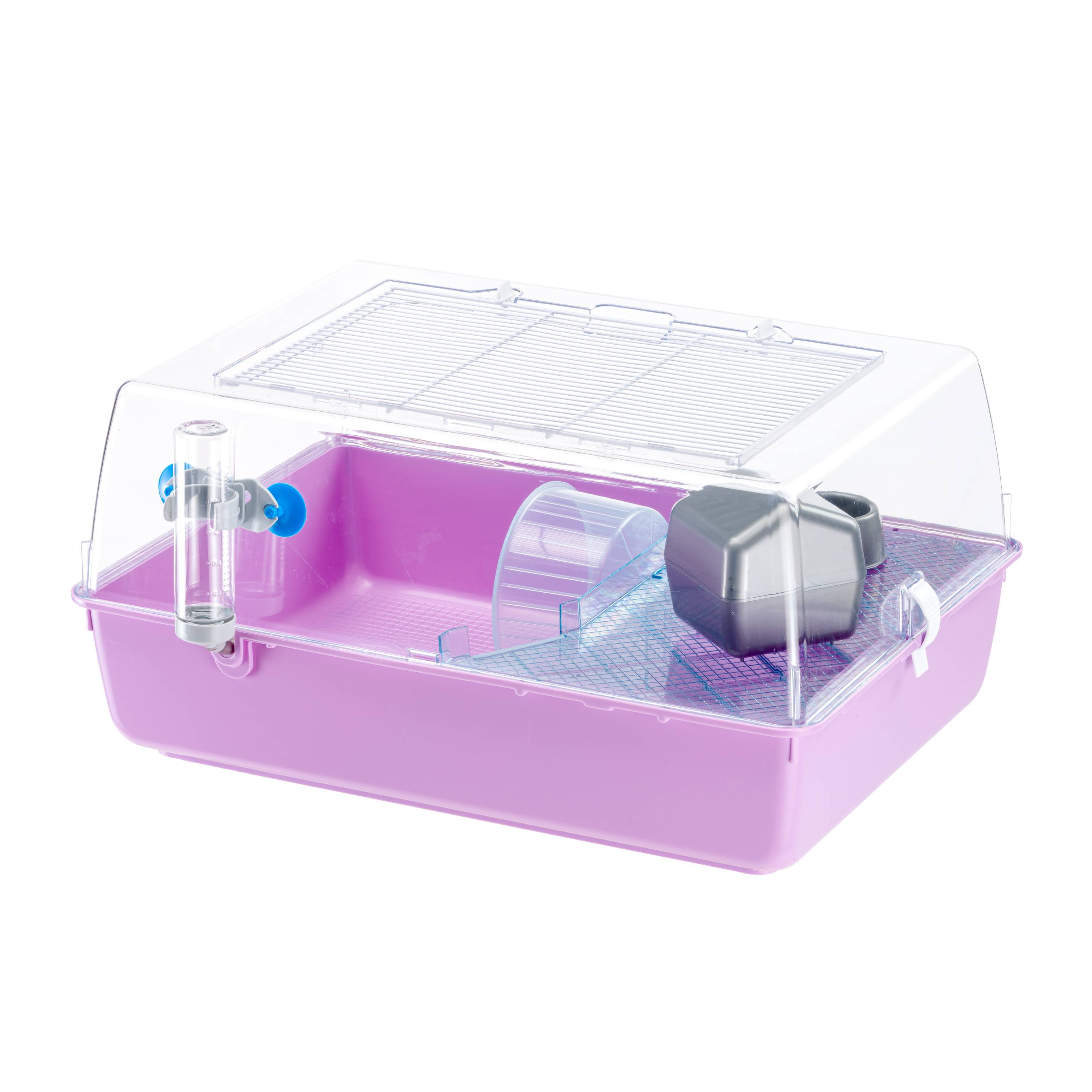 Ferplast - FERPLAST MINI DUNA HAMSTER Cage pour Rongeurs pour Hamsters, Souris, en Plastique, Accessoires inclus : Mangeoire, Abreuvoir, Étagère, Maison, - Imagen 6