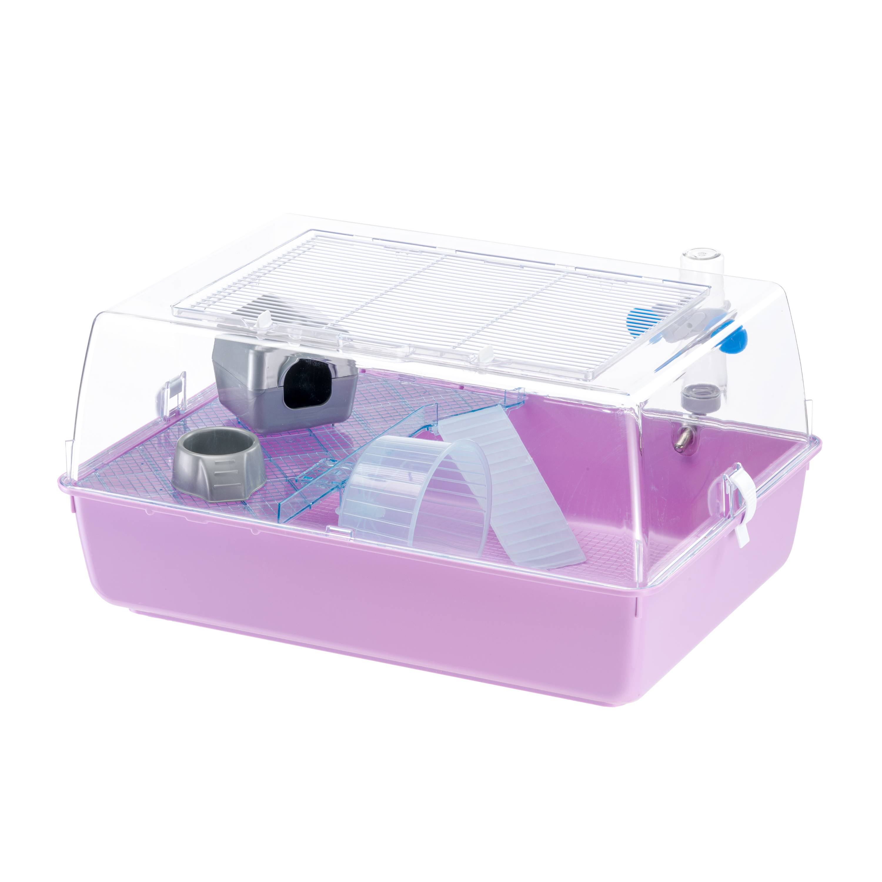 Ferplast - FERPLAST MINI DUNA HAMSTER Cage pour Rongeurs pour Hamsters, Souris, en Plastique, Accessoires inclus : Mangeoire, Abreuvoir, Étagère, Maison, - Imagen 1