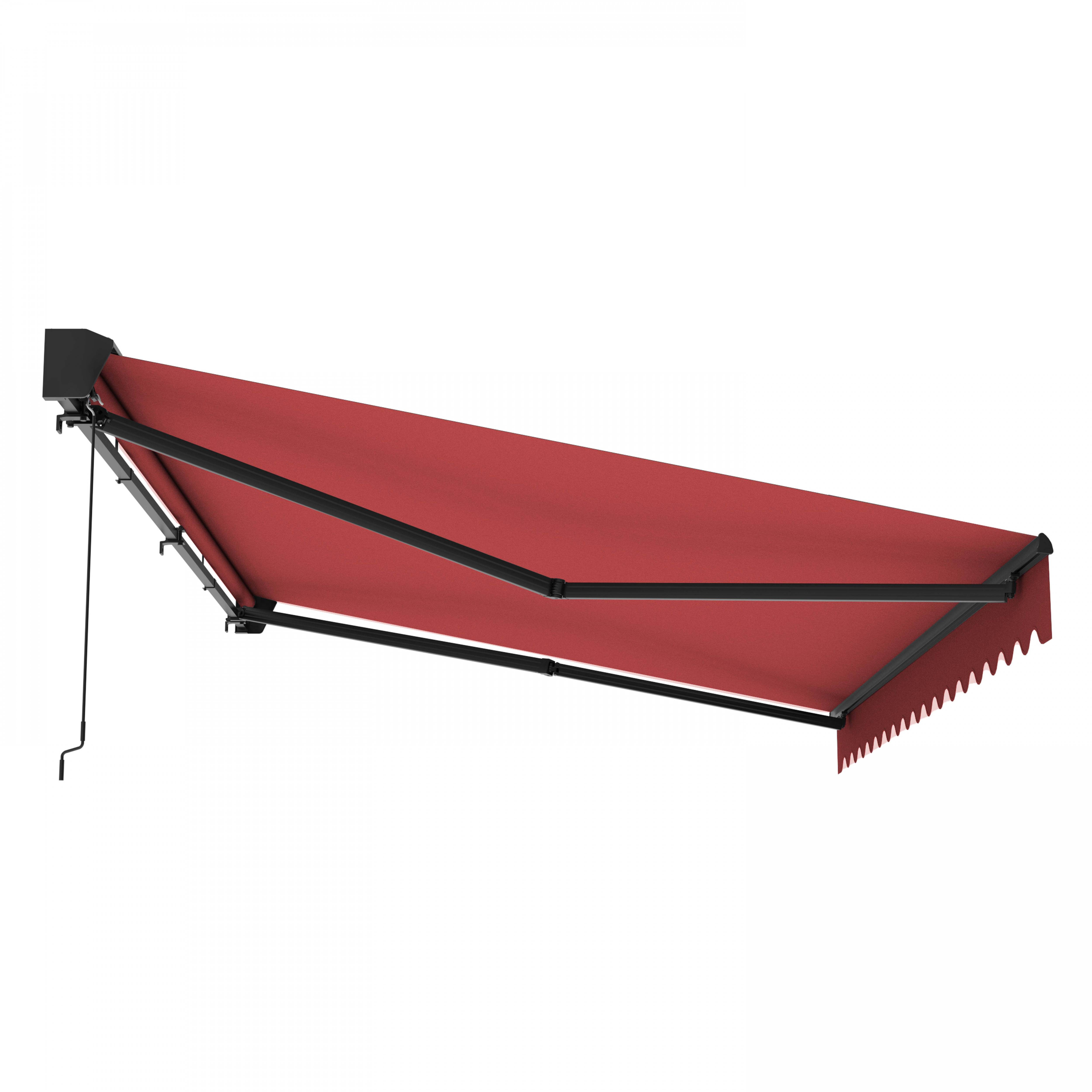 Oviala - Store banne semi-intégral 2,5x2m en aluminium rouge Brehat - Oviala - Imagen 3