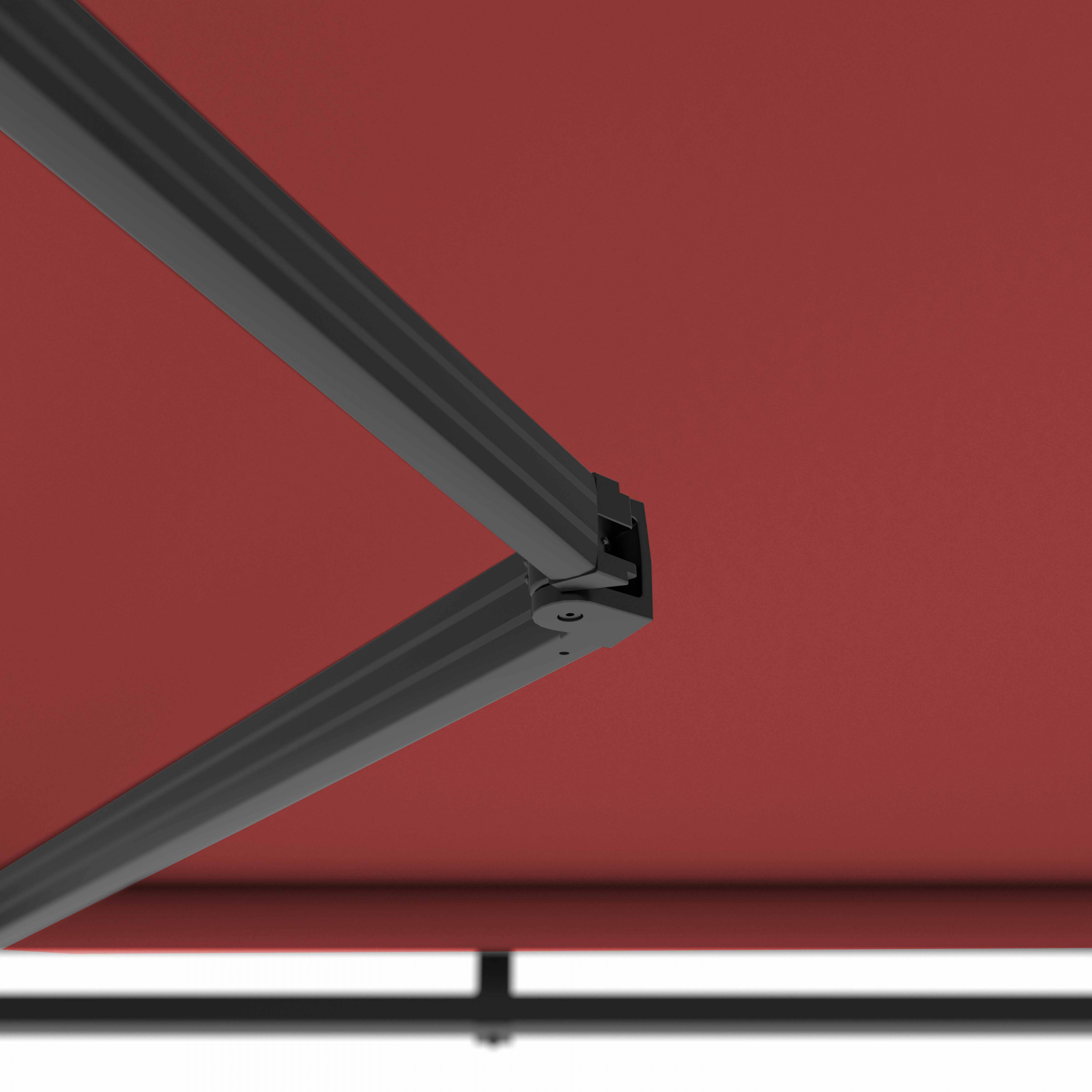 Oviala - Store banne semi-intégral 2,5x2m en aluminium rouge Brehat - Oviala - Imagen 6
