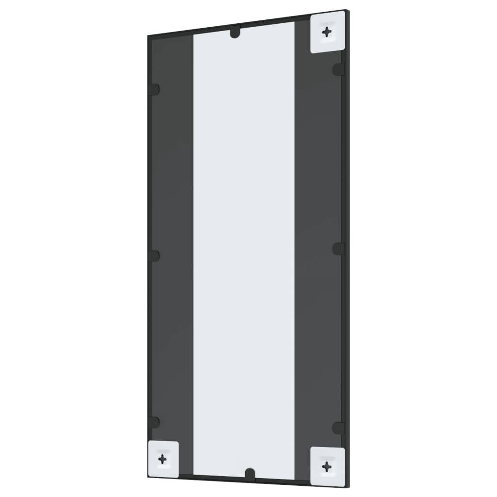 Maison Chic - Miroir mural - Miroir décoratif noir 40x80 cm rectangulaire fer - Image 5
