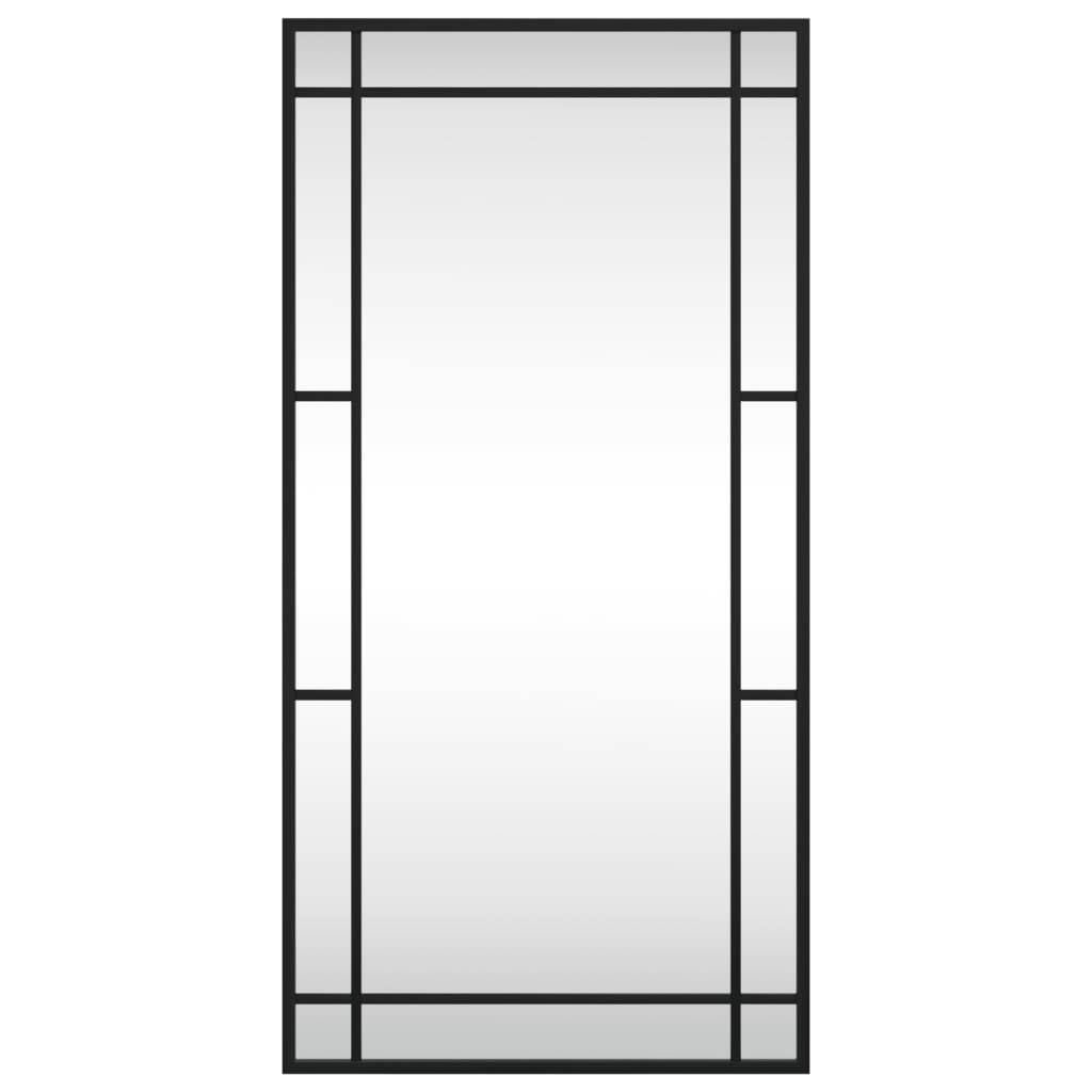 Maison Chic - Miroir mural - Miroir décoratif noir 40x80 cm rectangulaire fer - Image 3